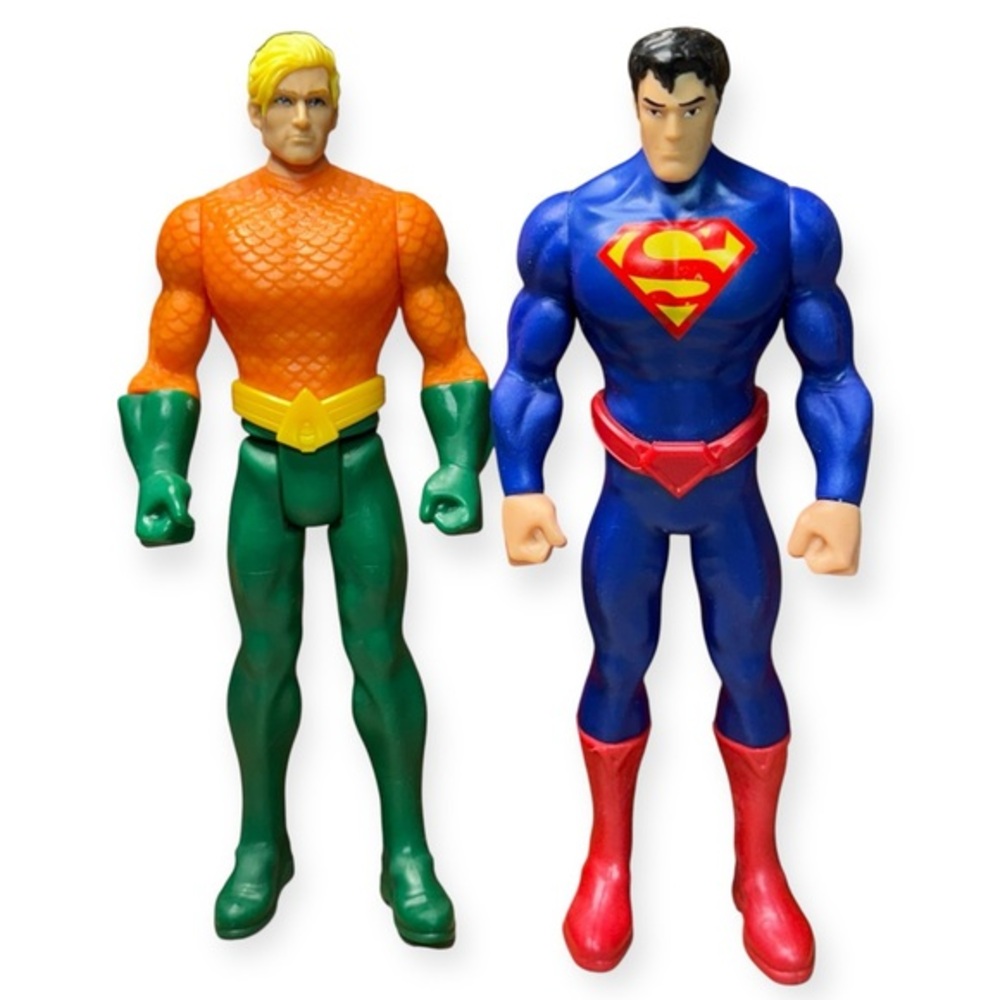 Superhero Action Figure Set - Mattel DC Comics 2015 Superman and Aquaman